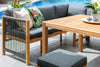 Aspen Solid Acacia Wood Corner Dining Garden Furniture Set