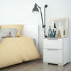 Axton Clason Bedside 2 Drawers in White and Oak