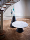Gillmore Space Oscar Circular Coffee Table White Marble