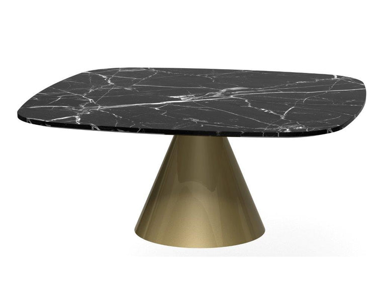 Gillmore Space Oscar Square Coffee Table Black Marble