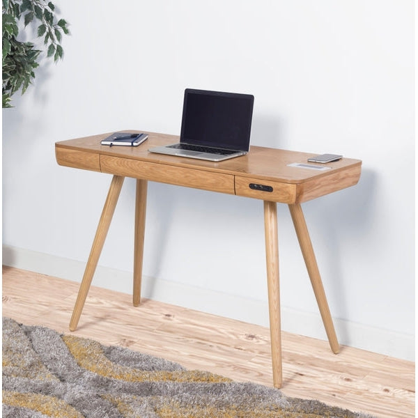 Jual Furnishings San Francisco Smart Desk Oak - Speaker - Charging