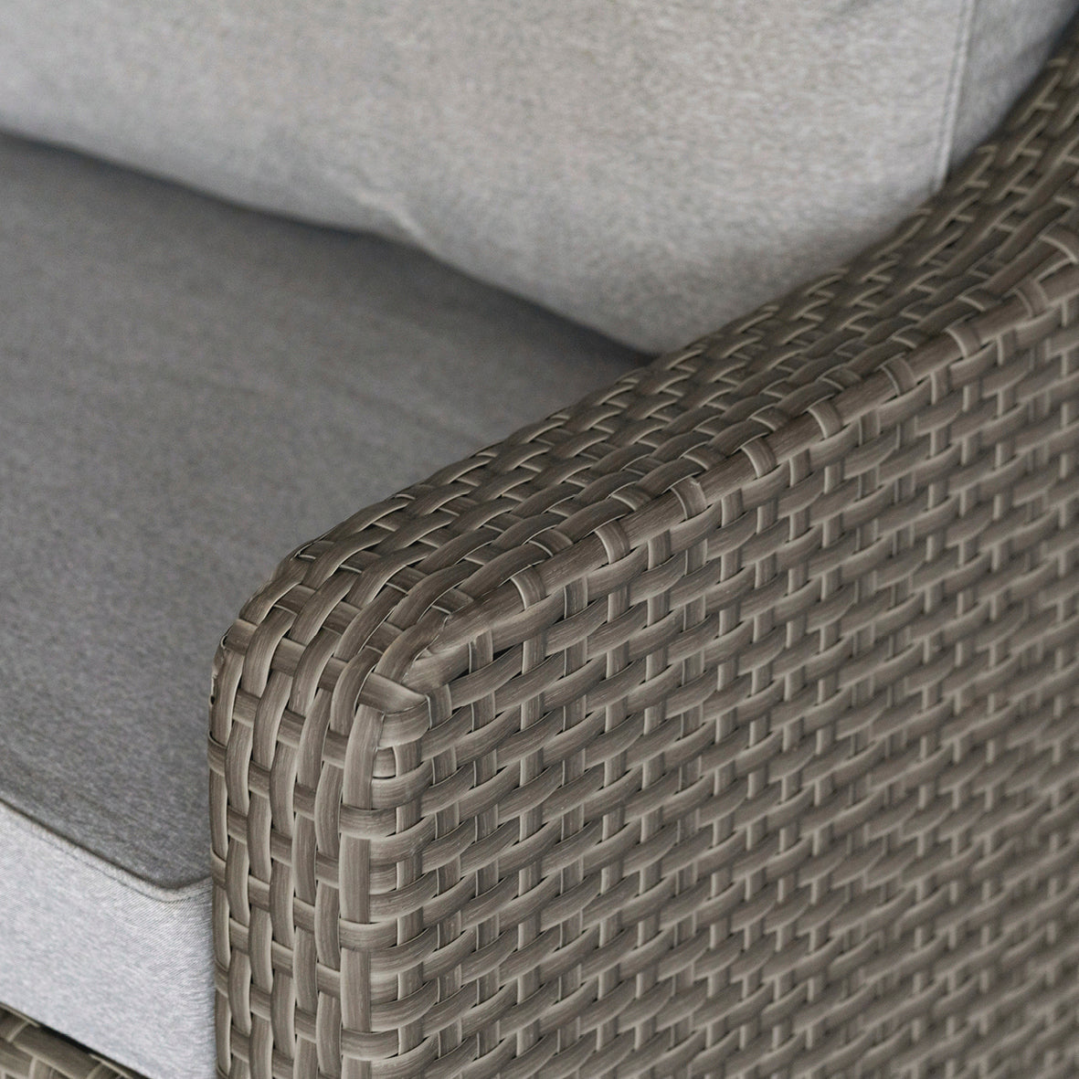 Home Junction Sabine Modern Luxury Grey Corner Sofa with Coffee Table and Four Stools