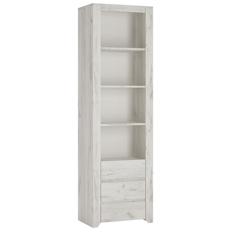 Axton Baychester Tall Narrow 3 Drawer Bookcase