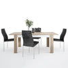 Axton Woodlawn Large Extending Dining Table 160/200 cm + 6 Milan High Back Chair Black
