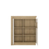 Axton Woodlawn 2 Door Designer Cabinet (RH) In Riviera Oak/White High Gloss