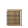 Axton Woodlawn 2 Door Designer Cabinet (LH) In Riviera Oak/White High Gloss