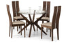 Julian Bowen Chelsea Glass Top Round Dining Table 120cm