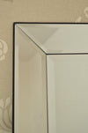Carrington All Glass Modern Large Wall Mirror 117 x 91 CM