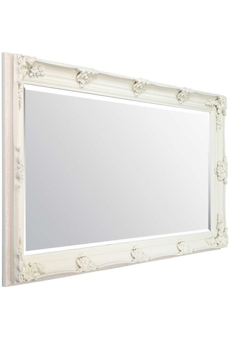 Carrington Cream Baroque Ornate Flourish Full Length Mirror 164 x 78 CM