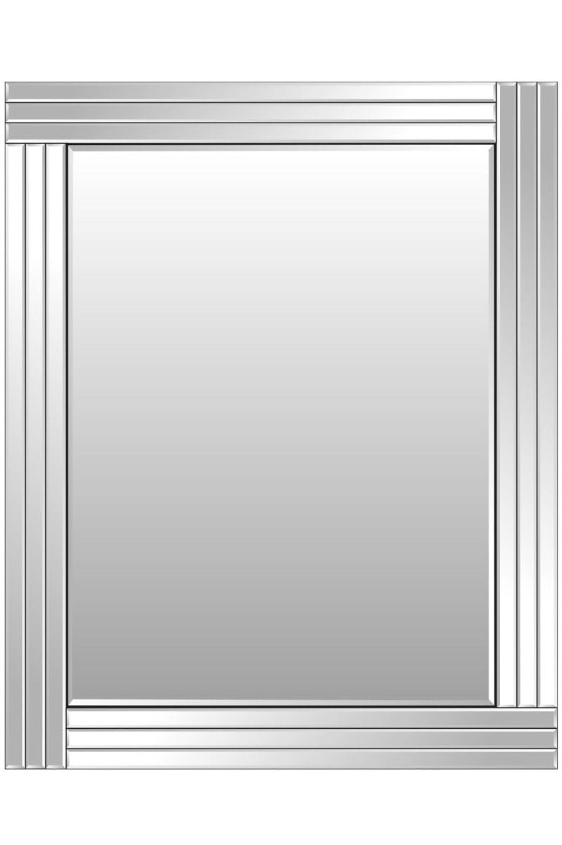 Carrington All Glass Triple Edge Bevelled Large Wall Mirror 144 x 116 CM