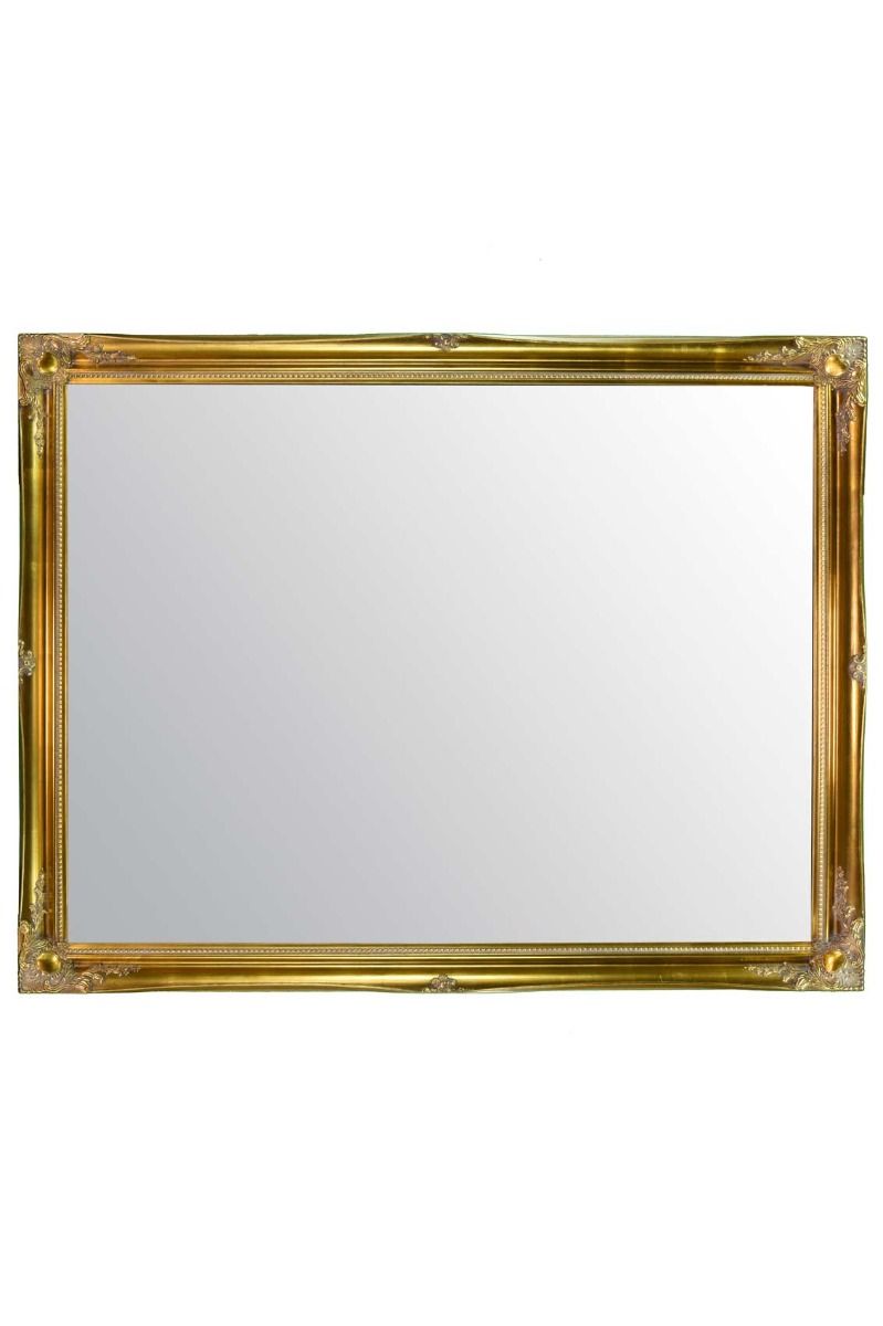 Carrington Vintage Gold Antique Baroque Design Wide Wall Mirror 137 x 106 CM