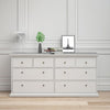 Axton Westchester Chest of 8 Drawers In White