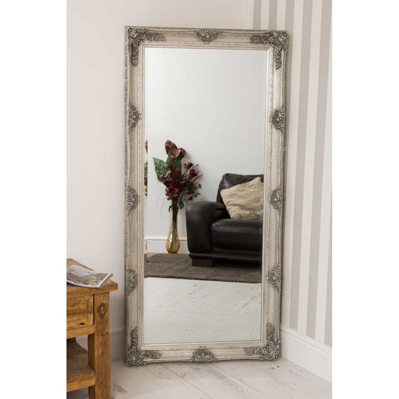 Davenport Silver Ornate Flourish Full Length Mirror 168 x 78 CM