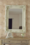 Carved Louis Ivory Wall Mirror 122 x 91 CM