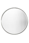 Carrington Silver Elegant Modern Bevelled Round Mirror 100 x 100 CM