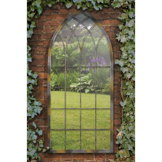 Carrington Rustic Arch Large Garden Mirror 161 x 72 CM