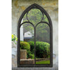 Carrington Chapel Arch Large Black Garden Mirror 150 x 81 CM