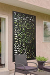 Carrington Extra large Metal Leaf Design Decorative Garden Screen Mirror 180cm X 90cm