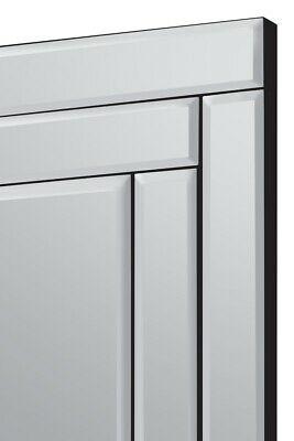 Carrington All Glass Bevelled Venetian Large Dress Mirror 174 x 85CM 5ft9 x 2ft9