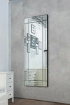 Carrington All Glass Venetian Modern Cheval Triple-Bevel Free Standing Mirror 170 x 58 CM