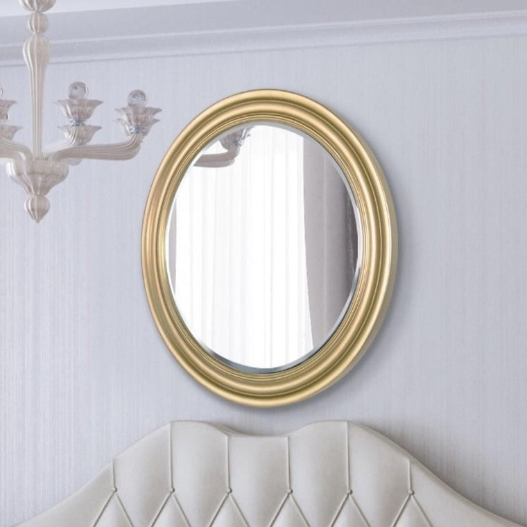 Melbury Gold Elegant Modern Bevelled Round Mirror 96 x 96 CM
