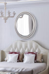 Carrington Silver Elegant Modern Bevelled Round Mirror 96 x 96 CM