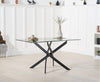 Marina 120cm Rectangular Glass Dining Table