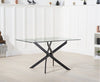 Marina 120cm Rectangular Glass Dining Table