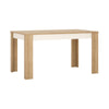 Axton Woodlawn Medium Extending Dining Table 140/180 cm + 4 Milan High Back Chair White.