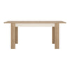 Axton Woodlawn Medium Extending Dining Table 140/180 cm In Riviera Oak/White High Gloss