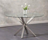 Remus Round Glass Dining Table 135cm