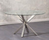 Remus Round Glass Dining Table 135cm