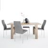 Axton Woodlawn Medium Extending Dining Table 140/180 cm + 4 Milan High Back Chair Grey
