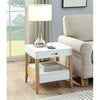 Jual Furnishings San Francisco Smart Charging Bedside/Lamp Table (White/Oak) (Clearance)