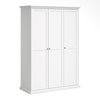 Axton Westchester Wardrobe with 3 Doors In White
