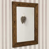 Carrington Dark Natural Wood Wall Mirror 93 x 68 CM