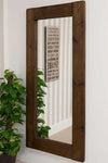 Carrington  Dark Natural Wood Full Length Mirror 183 x 91 CM