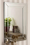 Carrington All Glass Modern Bevelled Mirror 90 x 60 CM