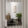 Carrington All Glass Modern Bevelled Wall Mirror 100 x 70 CM