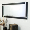 Carrington Black All Glass Full Length Mirror 174 x 85 CM