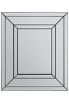 Carrington All Glass Venetian Modern Bevelled Mirror 68 x 58CM